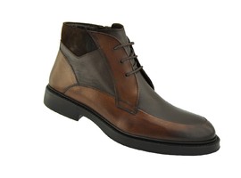 19217-1395 коричневый , натуральная кожа , байка, каучук