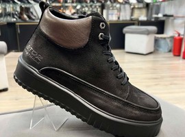 9786-0504 черный, натуральная кожа , байка , каучук