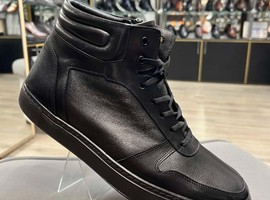 9783-78 черный , натуральная кожа , натуральный мех, каучук