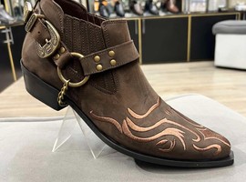 26-885 коричневый , натуральная кожа, неолит подошва