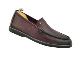 19077-129 бордовый, натуральная кожа, натуральный каучук