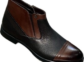 17815-7376 коричневые , натуральная кожа, байка, каучук