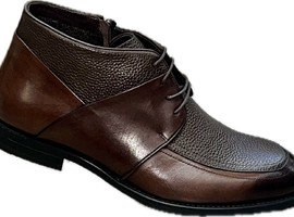 17785-7533 коричневые, натуральная кожа, байка, каучук