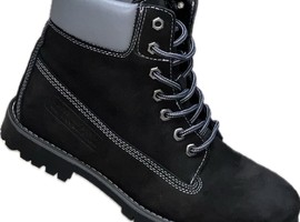 9916-303 черный, натуральная кожа, байка, натуральный каучук