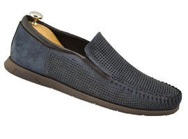 19025-011 синие(35), натуральная кожа, подошва -каучук