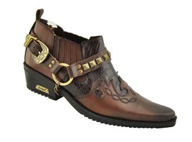 5293-08 коричневый , натуральная кожа , подошва - каучук